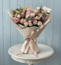 Букет цветов из:  Розы и Лизиантусы #REPLACE_PRED# Клинцах