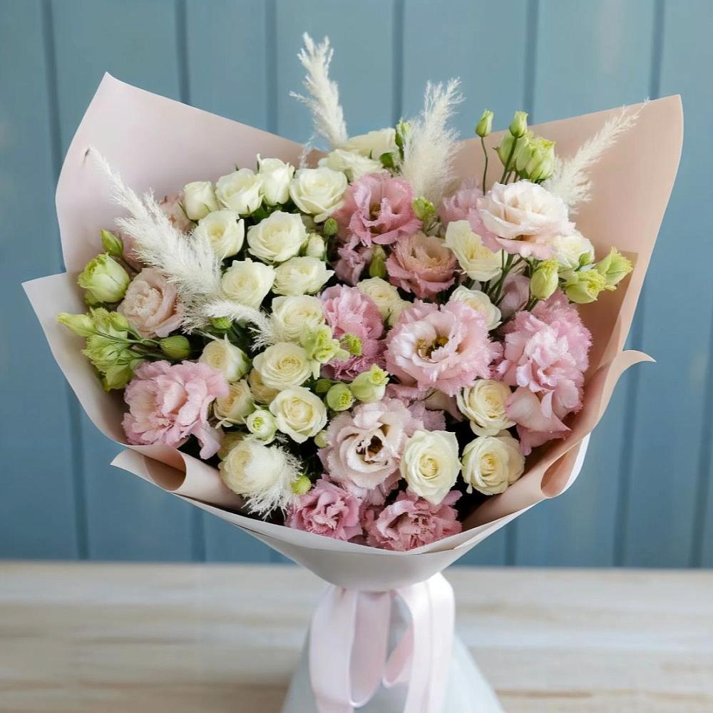 Букет цветов из: Альстромерии и Розы в Клинцах