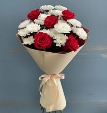 Букет цветов из:  Розы и Хризантемы в Клинцах