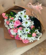 Букет цветов из:  Розы и Хризантемы в Клинцах