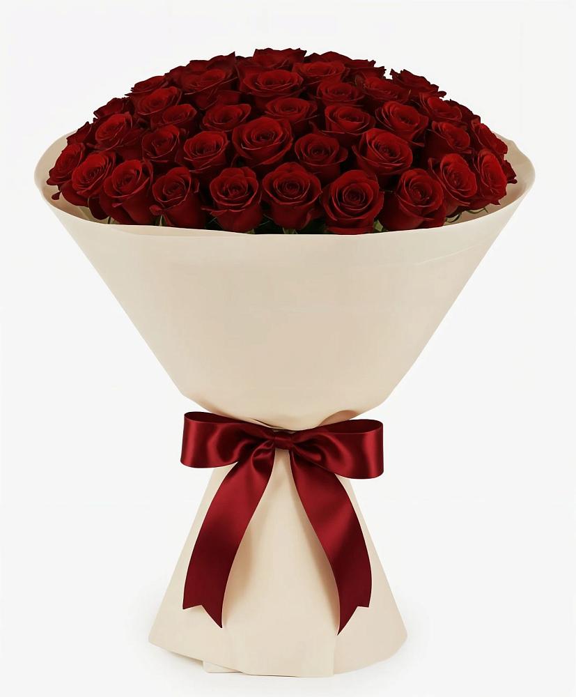 Букет 101 Бордовая роза Блэк Бакарра в Клинцах